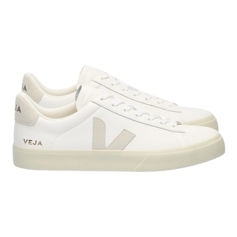 Veja Campo Sneakers in White Leather / Natural Suede - 8 - Picture 3 of 16